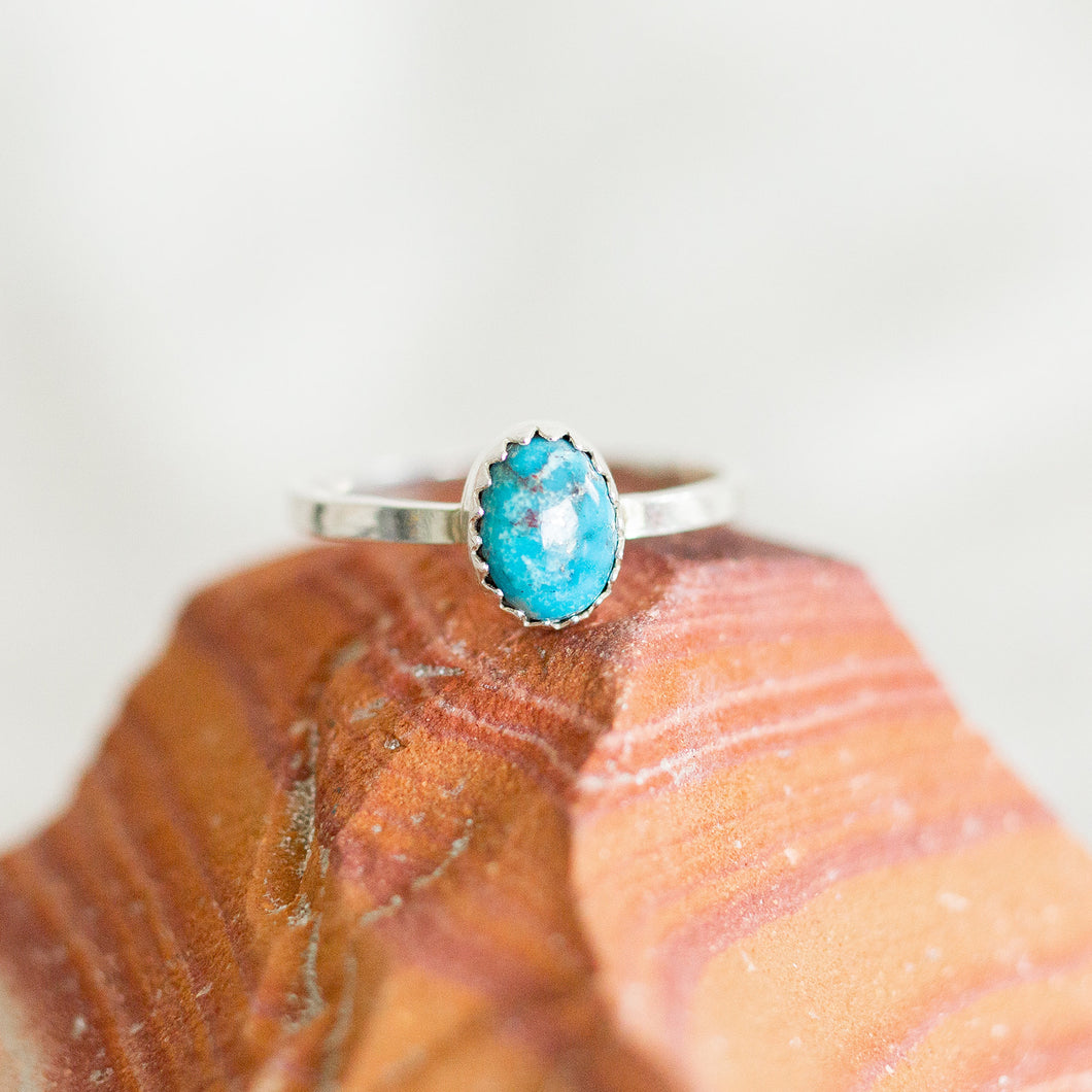 SIZE 6.5 / DAINTY TURQUOISE RING