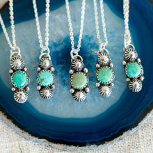 Load image into Gallery viewer, TURQUOISE + DETAIL NECKLACE
