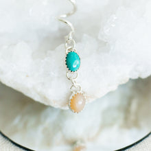 Load image into Gallery viewer, TURQUOISE + CITRINE BRAID WRAP
