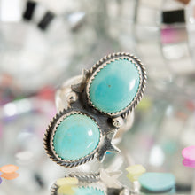Load image into Gallery viewer, SZ 7 / DOUBLE DONNA TURQUOISE RING
